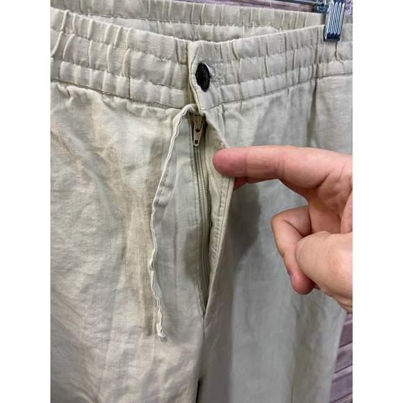 H&M Mens Regular Fit Trousers Pants XL Beige Khaki - Picture 6 of 6